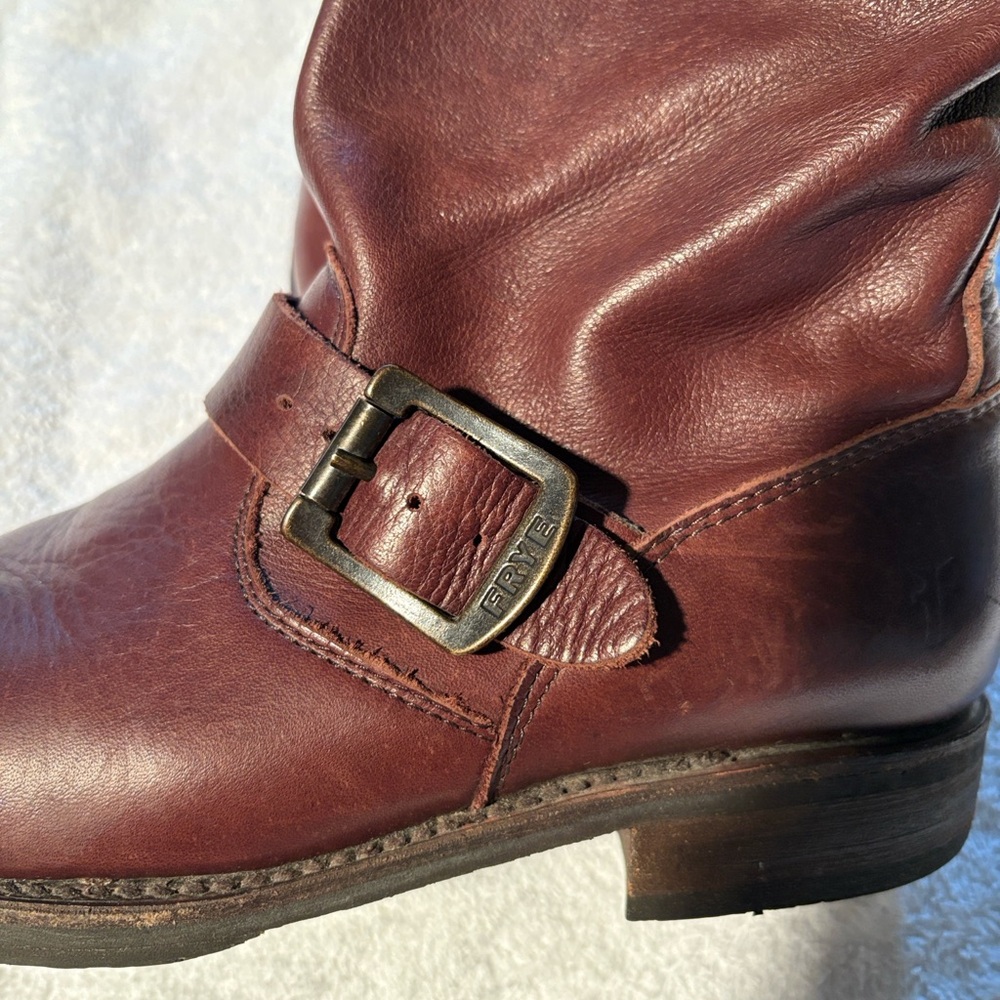 Frye Veronica Slouchy Short Boot - Brown - Picture 1 of 11